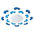 Eglo Viki 1 loftlampe med blå biler Ø63 cm